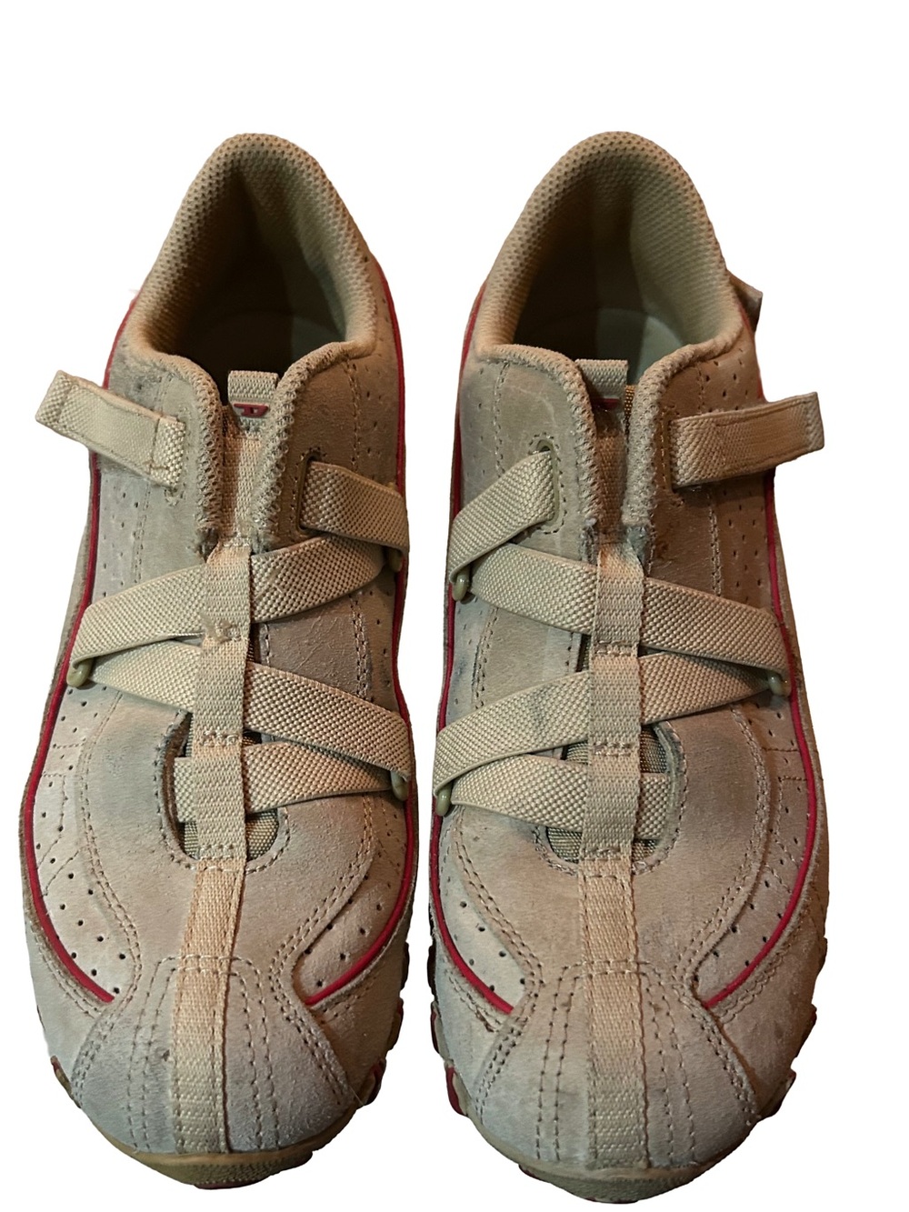 Vintage Diesel Explorer Suede Moto Trainers - Tan Red